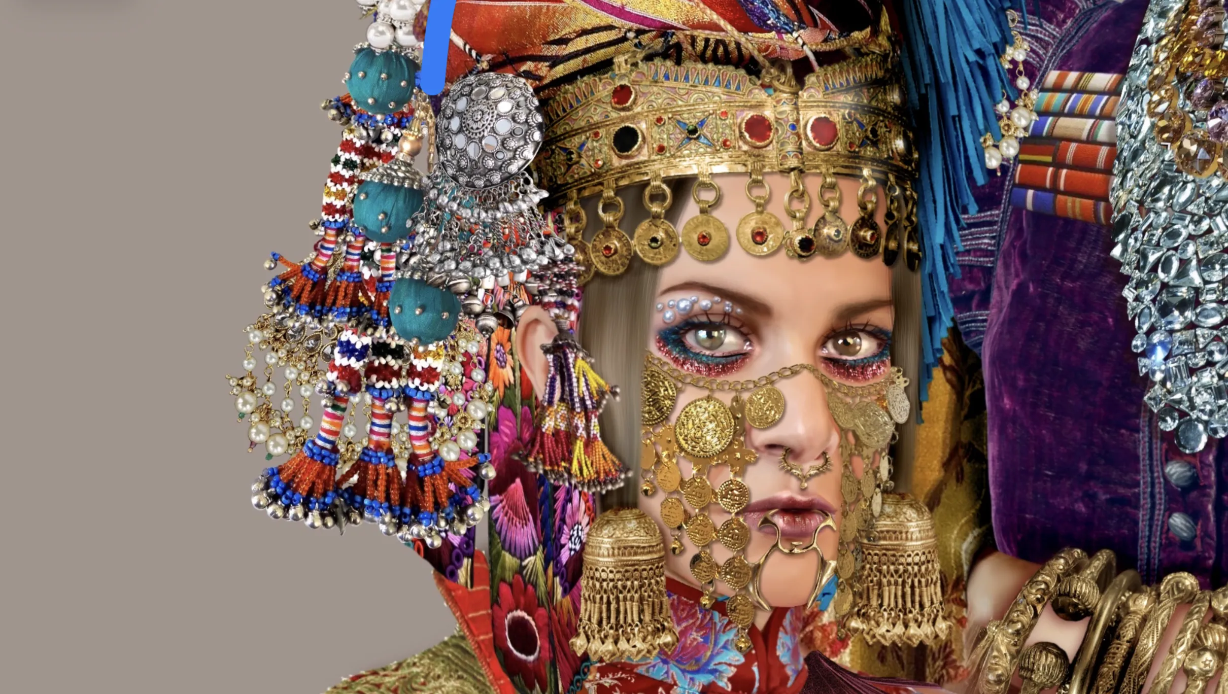 Shajara al-Durr (detail) — from the Iconic series by Bassam Anouti